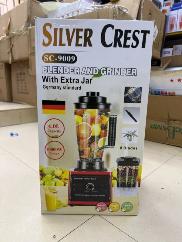 2in1 Silvercrest *Heavy Duty Commercial Blender
 Capacity, 4L
Power, 10'000Watts
